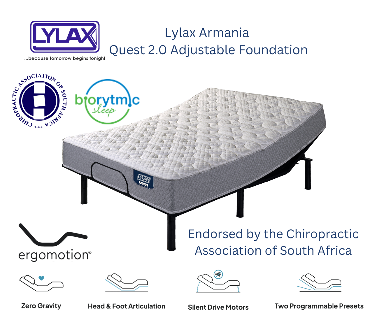 Lylax Armania Premium Quest 2.0 adjustable foundation