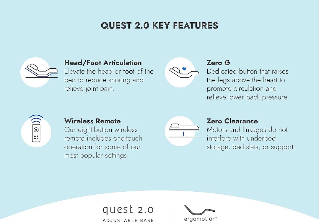 Sertapedic Savannah Quest 2.0 adjustable foundation